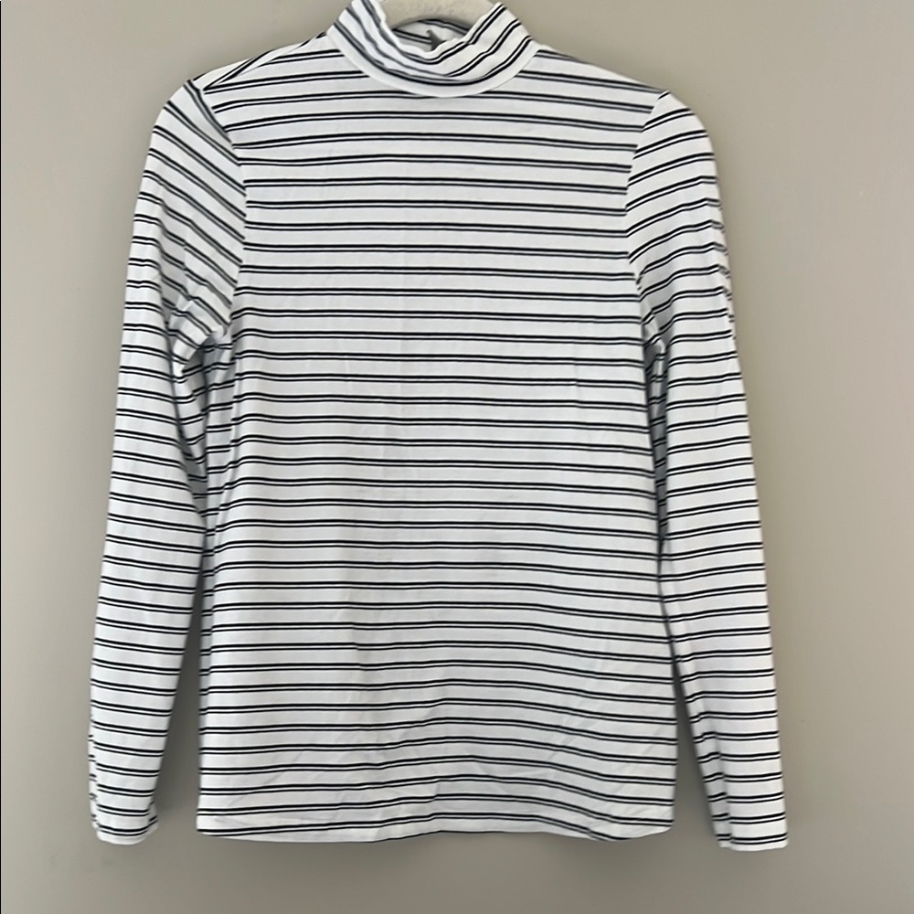 Asos Maternity Striped Long Sleeve Turtleneck Top Size 6